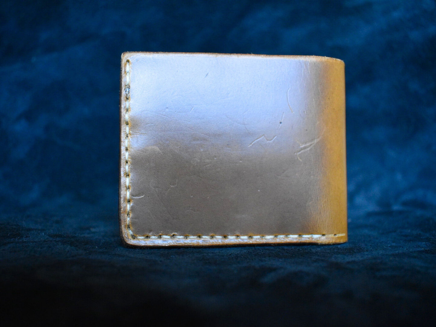 Handmade Horween Leather Billfold Wallet in Vanilla