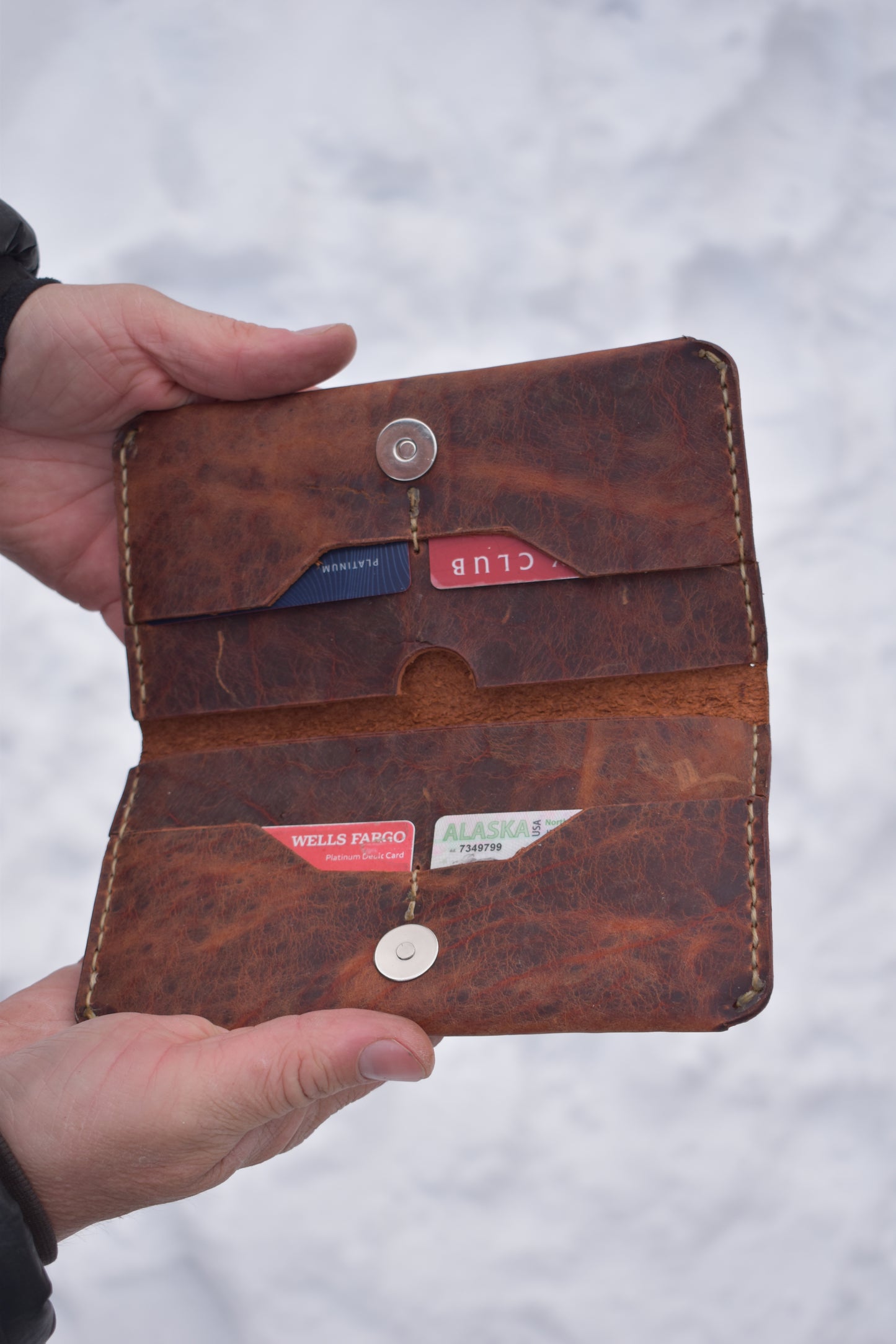 Custom Made Leather Clutch
