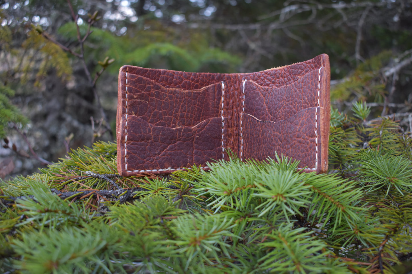 Custom Made Leather Billfold Wallet