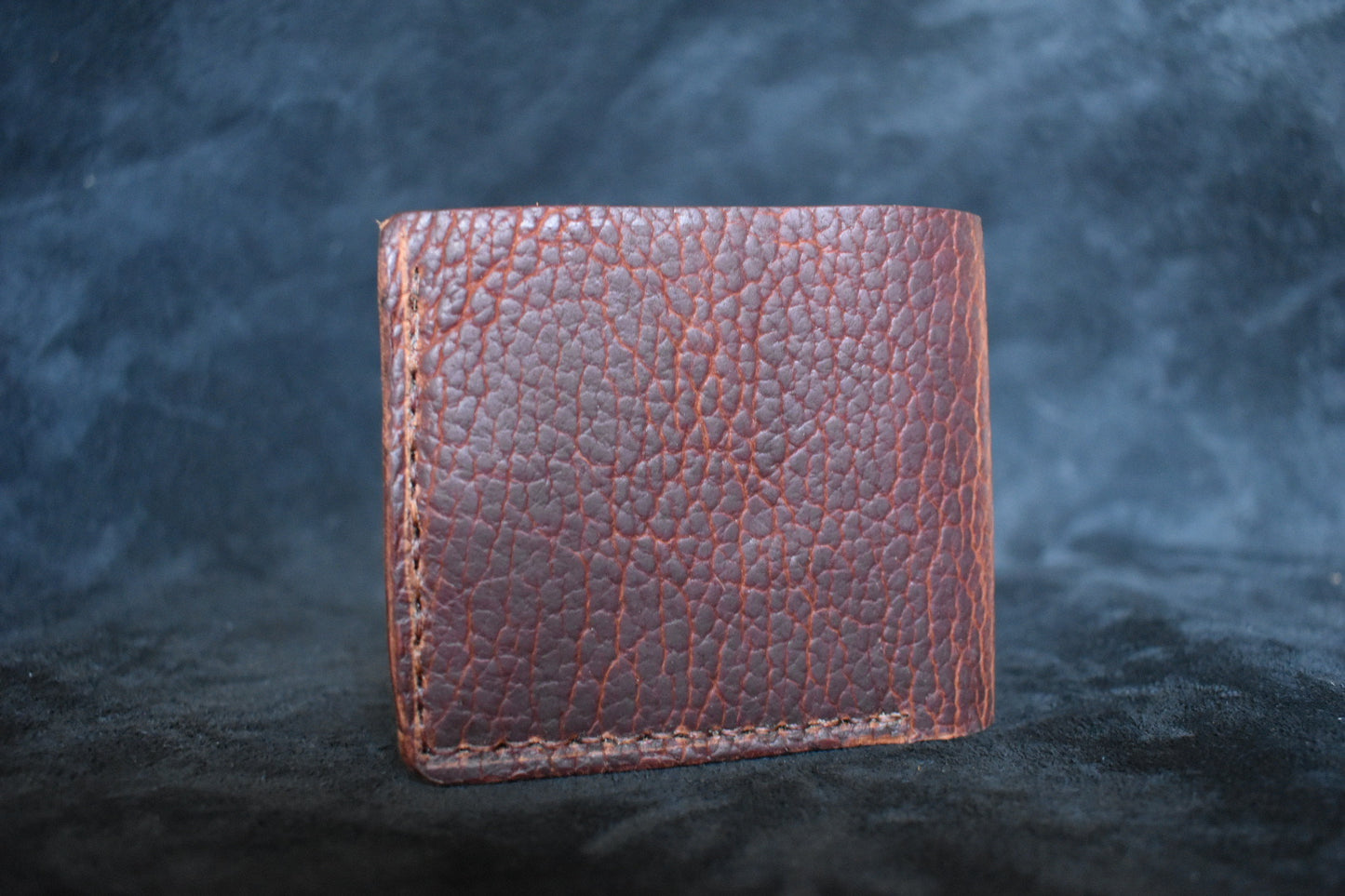 Handmade Leather Billfold Wallet in Cognac