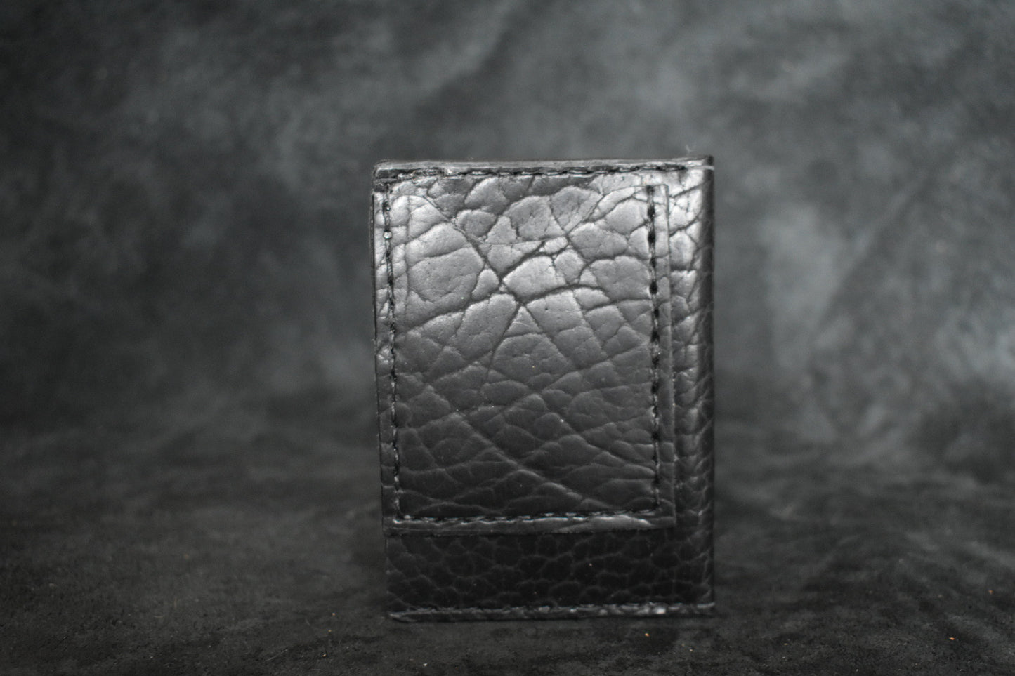 Handmade Minimalist Wallet Black + Tan