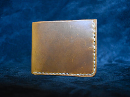 Handmade Horween Leather Billfold Wallet in Vanilla