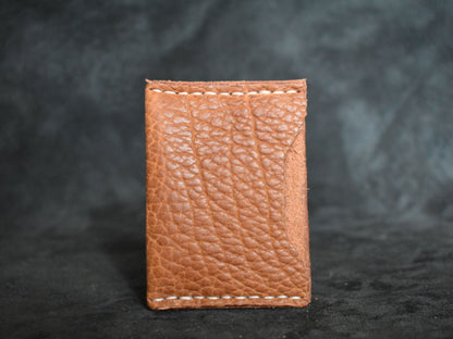 Handmade Minimalist Wallet in Peanut