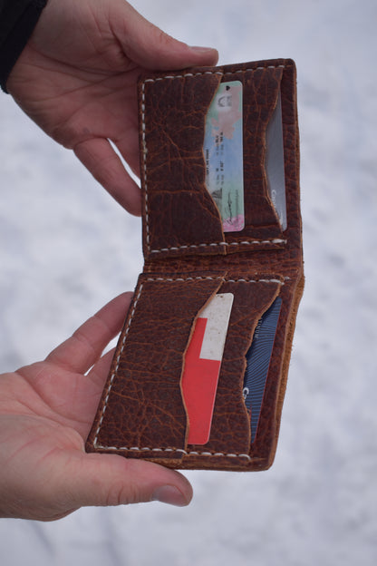 Custom Made Leather Billfold Wallet