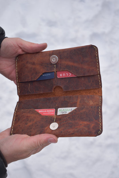 Custom Made Leather Clutch