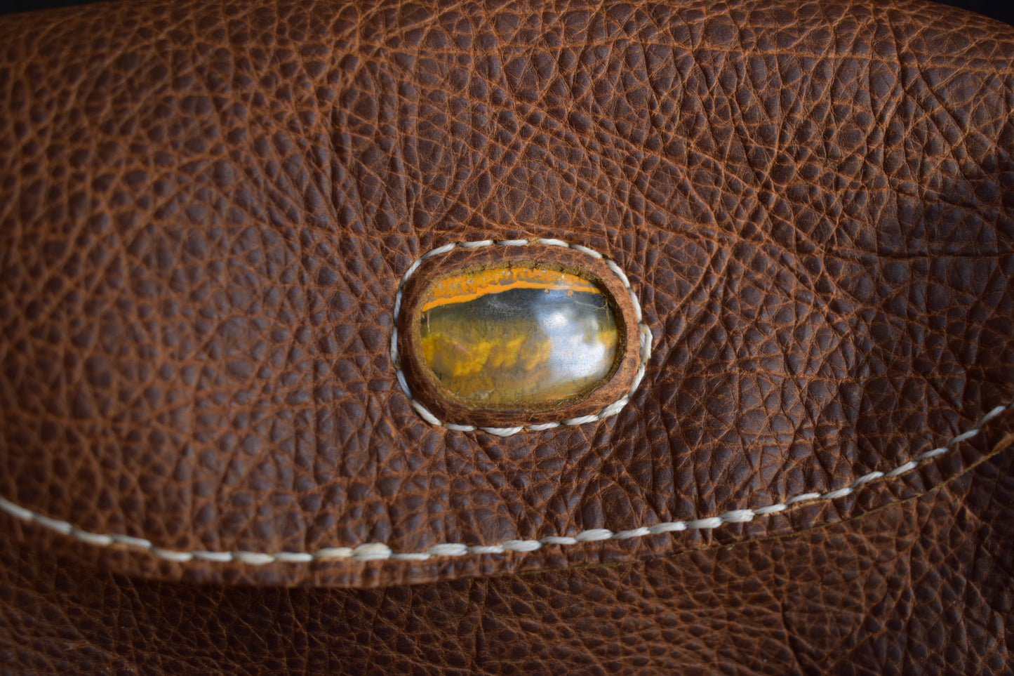 'The Wrangler' Cross-Body Bag with Bumblebee Jasper