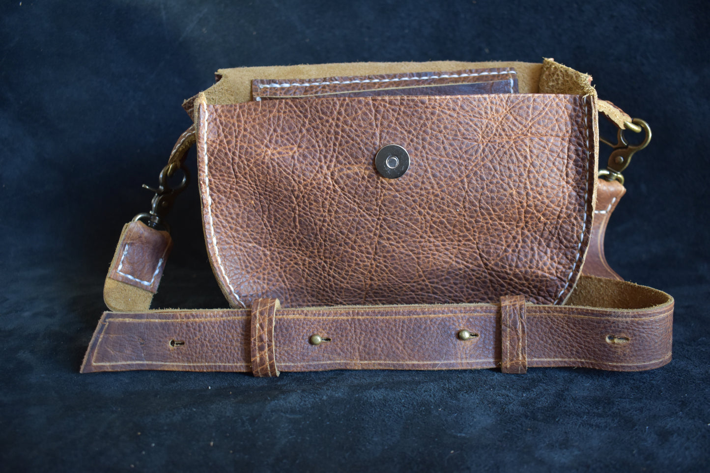 'The Wrangler' Cross-Body Bag with Bumblebee Jasper