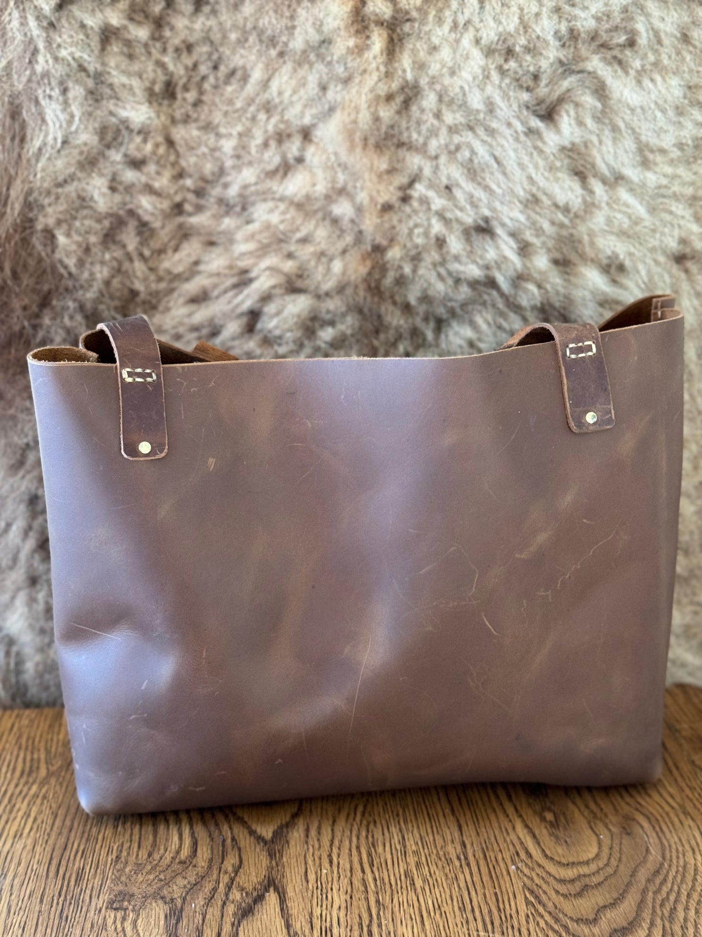 Handmade Leather Tote 2