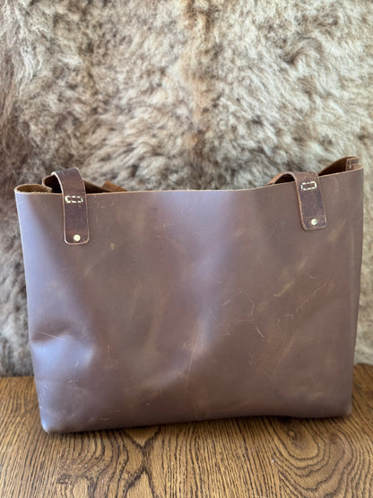 Handmade Leather Tote 2