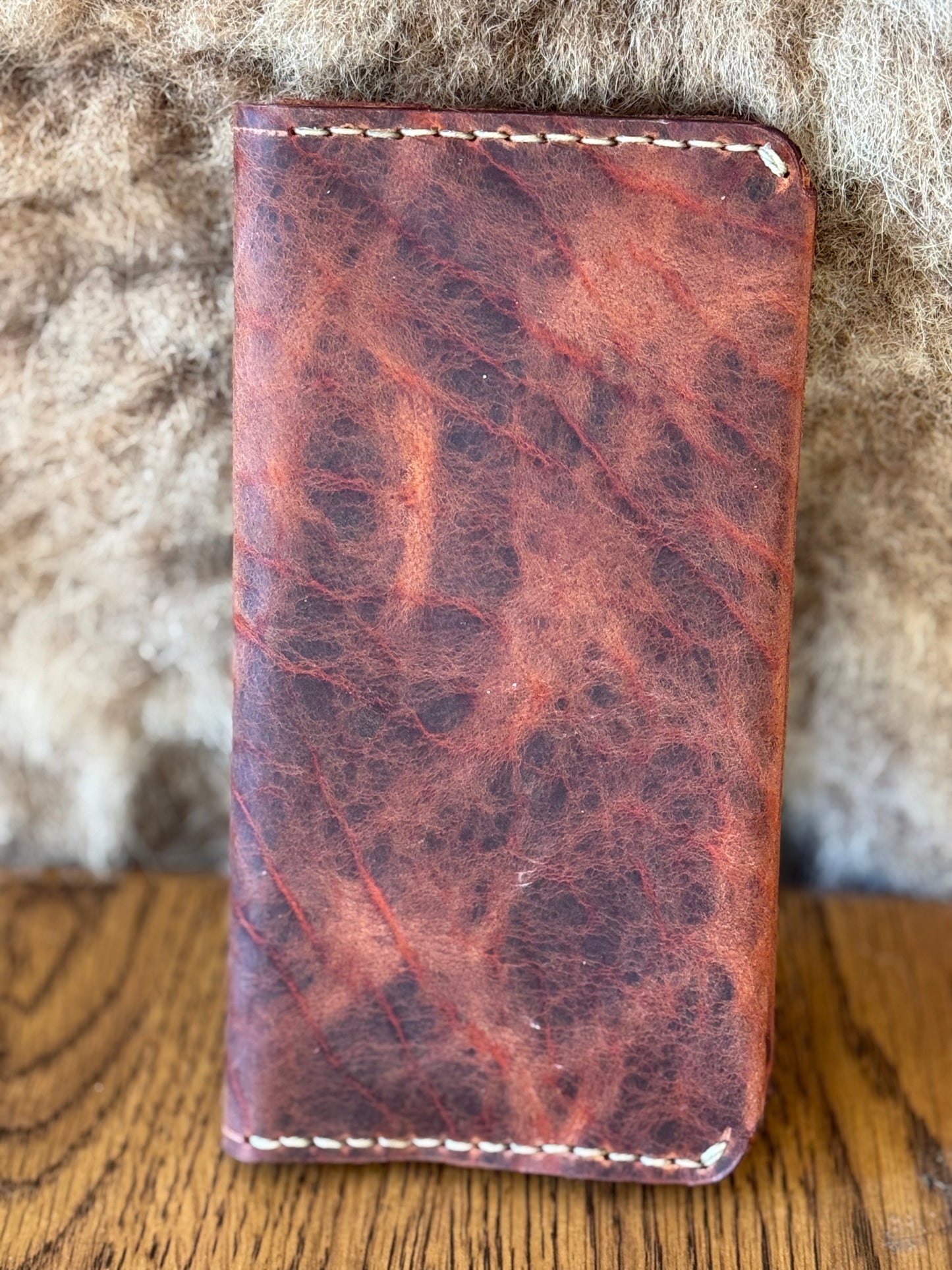 Custom Made Leather Clutch