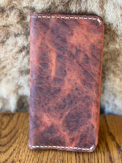 Custom Made Leather Clutch