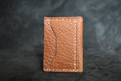 Handmade Minimalist Wallet in Peanut
