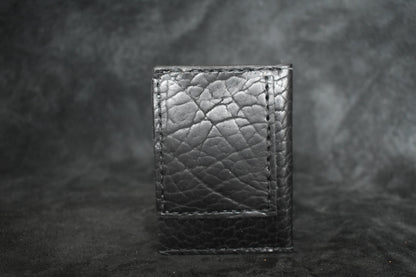 Handmade Minimalist Wallet Black + Tan