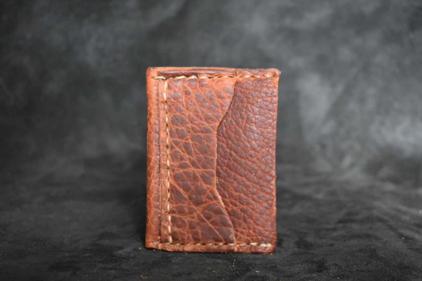 Handmade Minimalist Wallet in Cognac